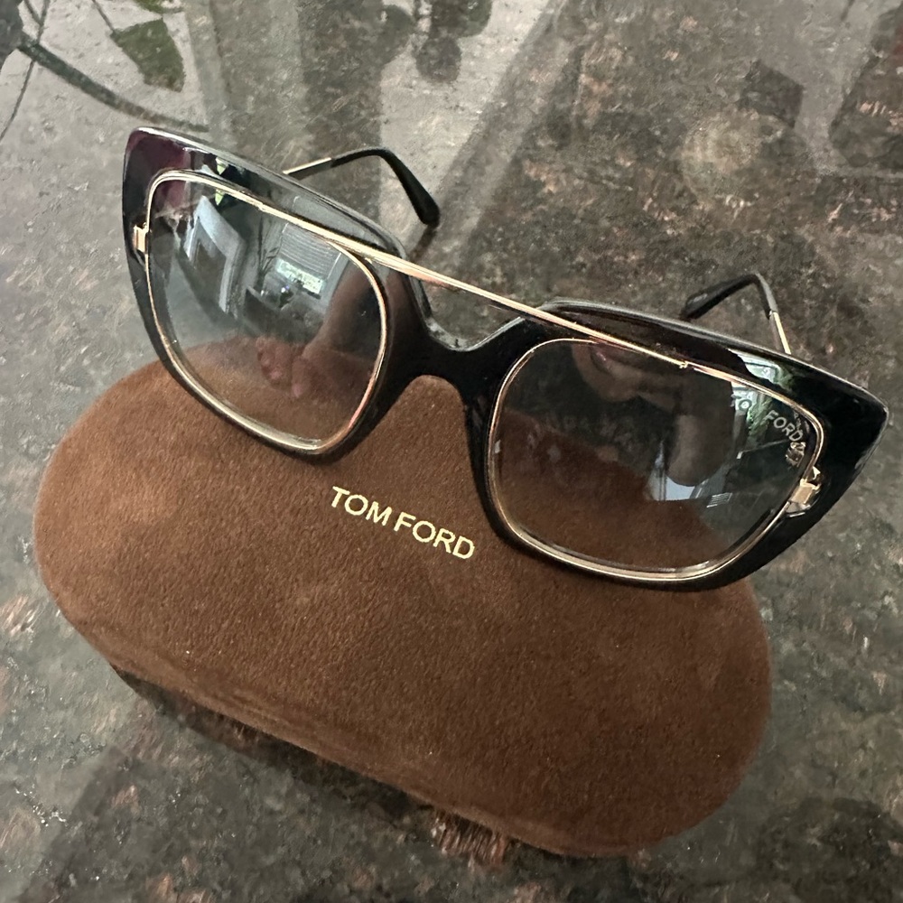 Tom Ford Black and Gold Sunglasses